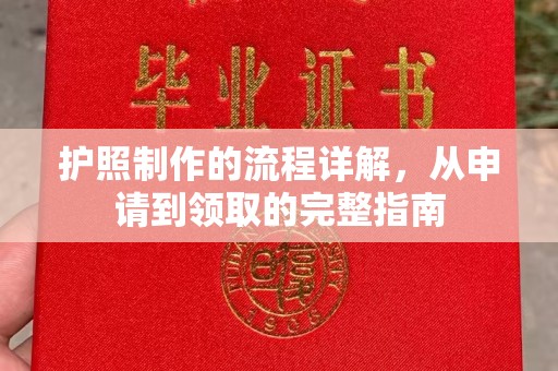 淇滨护照制作的流程详解，从申请到领取的完整指南