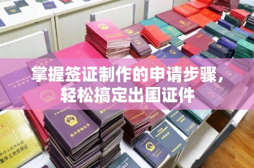淇滨掌握签证制作的申请步骤，轻松搞定出国证件