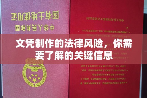 淇滨文凭制作的法律风险，你需要了解的关键信息