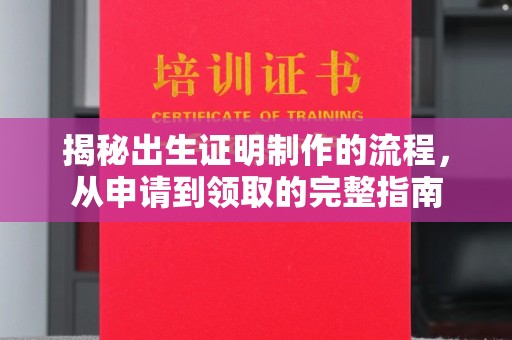 淇滨揭秘出生证明制作的流程，从申请到领取的完整指南